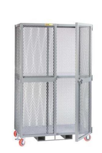 DESCRIPTION: (1) FORKLIFTABLE MOBILE STORAGE LOCKERBRAND/MODEL: LITTLE GIANTRETAIL$: $1,747.55SIZE:&nbsp; APPROX 32" X 48" X 81"QTY: 1