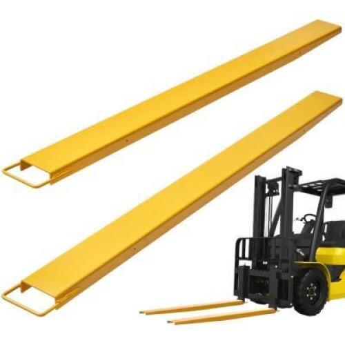 DESCRIPTION: (1) SET OF (2) FORKLIFT EXTENSIONS INFORMATION: FOR 4 1/2" WIDE FORKS RETAIL$: $553.79/PR SIZE: 10' LONG QTY: 1