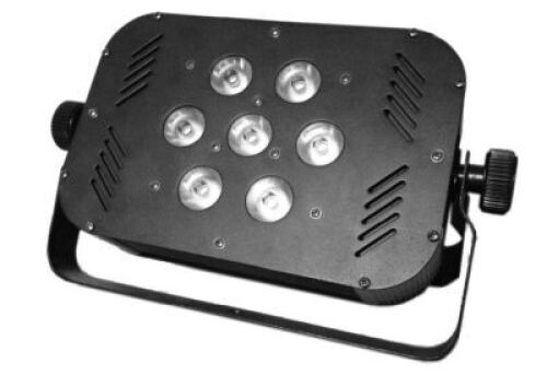 DESCRIPTION: (1) SLIMLINE TRI RGB LED PAR 56 STAGE LIGHT BRAND/MODEL: PULSE SLIMLINE 7 RETAIL$: $289.00 QTY: 1