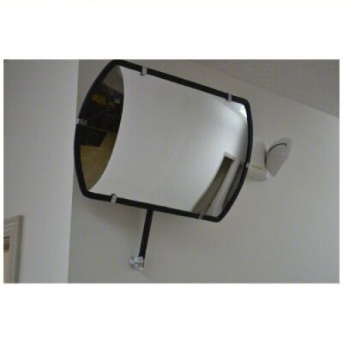DESCRIPTION: (1) CONVEX SECURITY MIRROR BRAND/MODEL: FRED SILVER #797ZW8 INFORMATION: RECTANGULAR, ACRYLIC, PLASTIC, TELESCOPING ARM, OUTDOOR SIZE: 36