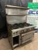 JADE RANGE EIGHT BURNER GAS RANGE W/ LOWER CONVENTIONAL OVEN. - 3