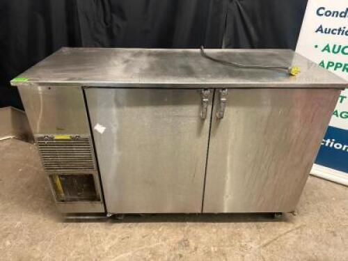 GLASTENDER 60" BACK BAR COOLER.