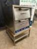 BAKERS PRIDE P-44 COUNTER TOP ELECTRIC DOUBLE DECK STONE OVEN.