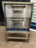 BAKERS PRIDE P-44 COUNTER TOP ELECTRIC DOUBLE DECK STONE OVEN. - 3