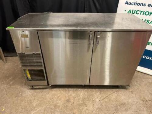 GLASTENDER 60" BACK BAR COOLER.