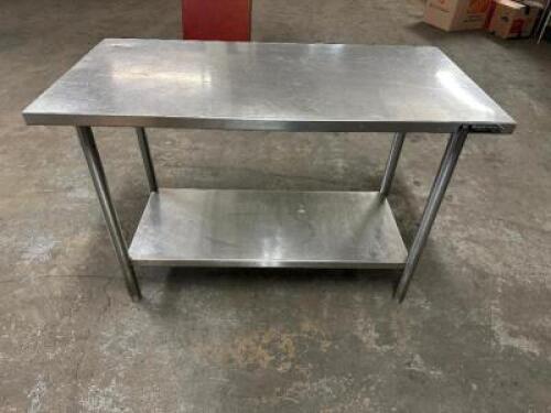48" X 24" STAINLESS TABLE.