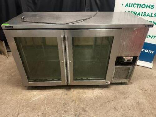 PERLICK TWO DOOR / GLASS DOOR BACK BAR COOLER.