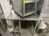 36" X 30" STAINLESS TABLE W/ 4" BACK SPLASH - 3