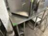 36" X 30" STAINLESS TABLE W/ 4" BACK SPLASH - 4