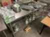 72" X 24" STAINLESS TABLE W/ 4" BACK SPLASH - 3