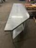 72" X 24" STAINLESS TABLE W/ 4" BACK SPLASH - 3