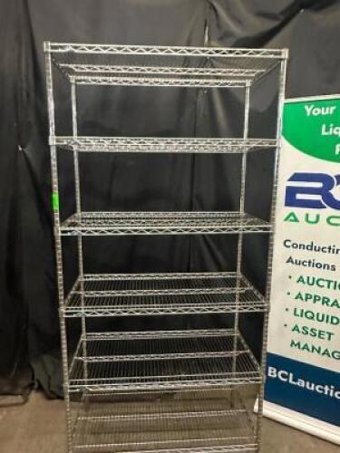 42" X 24" SIX TIER WIRE SHELF