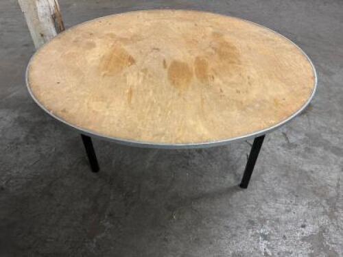60" ROUND HEAVY DUTY FOLDING BANQUET TABLE