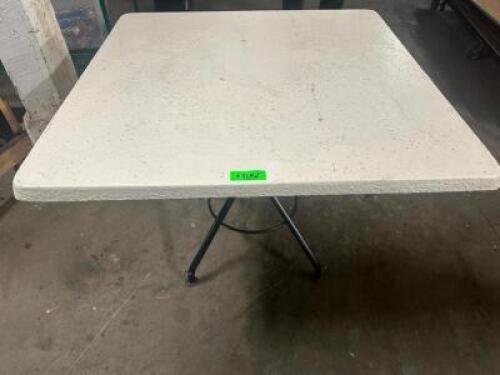 36" X 36" COMPOSITE PATIO TABLE W/ BASE.
