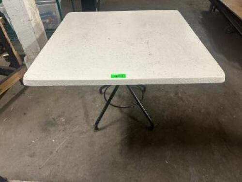 36" X 36" COMPOSITE PATIO TABLE W/ BASE.