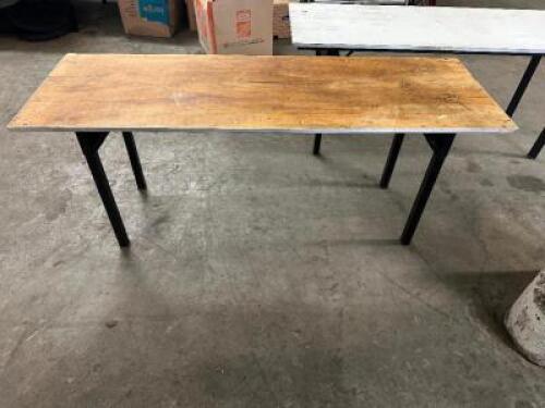 60" X 24" FOLDING TABLE.