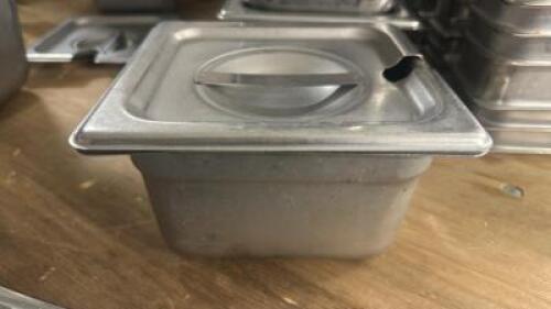 (12) 1/9TH SIZE STAINLESS INSERTS