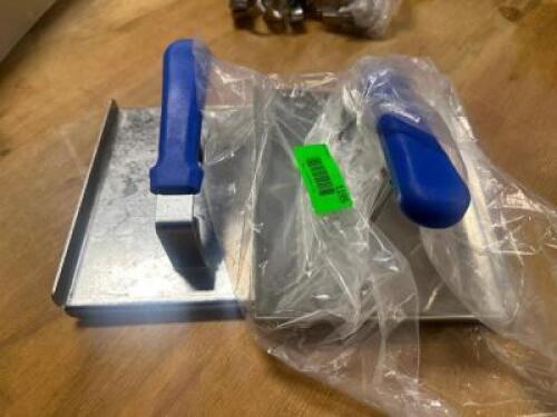 (2) STAINLESS STEAK PRESSES