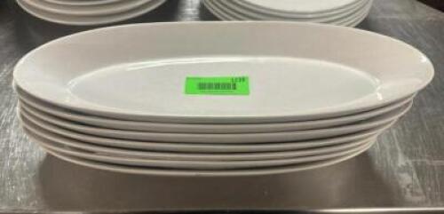 (7) 16" CHINA PLATTERS.