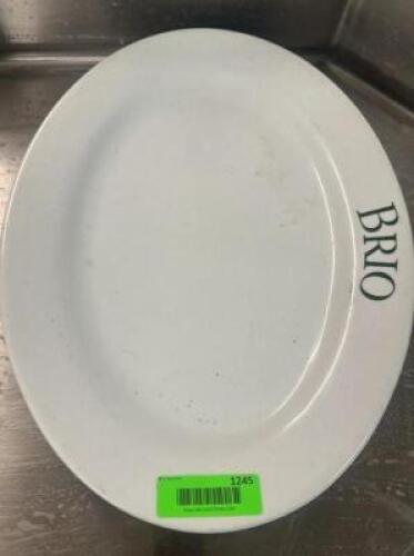 (3)18" CHINA PLATTERS W/ " BRIO LOGO"