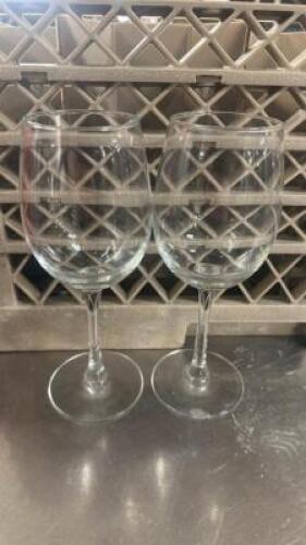 (20) WINE GLASSES.