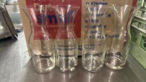 (36) SMALL GLASS CARAFES