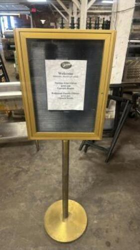 HEAVY DUTY BANQUET ROOM SIGN STAND.