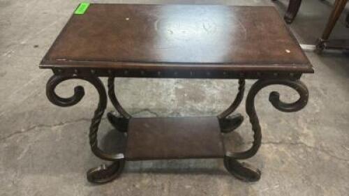 24" X 12" WOODEN END TABLE