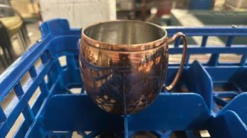 (6) COPPER MUGS.