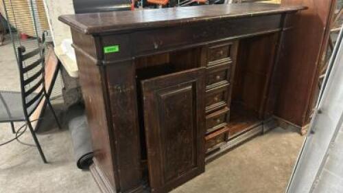 69" X 20" WOODEN BUFFET CABINET