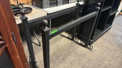 (2) 42" METAL FLOOR MOUNT HAND RAILS.
