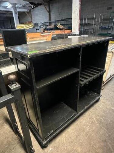 60" WOODEN BUFFET / CABINET.