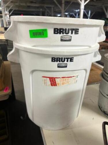 (2) 22 QT BRUTE INGREDIENTS BINS