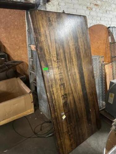 (2) 72" X 30" HARDWOOD TABLE TOPS