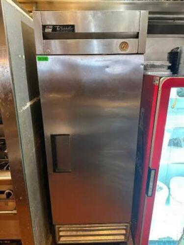 TRUE SINGLE DOOR REACH IN COOLER.