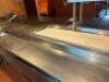 32' ALL STAINLESS CHEFS LINE W/ PASS THROUGH. COMES WITH MULTIPLE DRAWER AND DOOR COOLERS, HAND SINKS, SEVERAL WARMERS. - 6