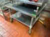 36" X 30" ALL STAINLESS LOW BOY EQUIPMENT STAND. - 2