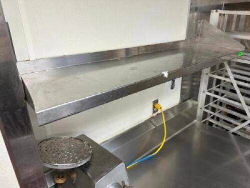 60" X 12" STAINLESS WALL SHELF
