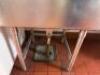 138" X 30" HEAVY DUTY STAINLESS PREP TABLE W/ CENTER SINK. - 3