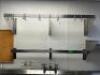 (2) 48" WALL MOUNTED POT RACKS.