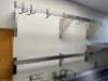 (2) 48" WALL MOUNTED POT RACKS. - 2