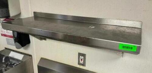 24" X 12" STAINLESS WALL SHELF