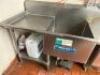 124" THREE WELL STAINLESS POT SINK W/ LEFT AND RIGHT DRY BOARDS. - 5