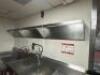 10' X 12" WALL MOUNTED STAINLESS POT RACK. - 2