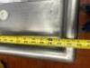 8' X 9' "J " SHAPED STAINLESS SOIL TABLE W/ RISER SHELF, SPRAY SINK. - 7