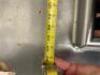8' X 9' "J " SHAPED STAINLESS SOIL TABLE W/ RISER SHELF, SPRAY SINK. - 8