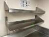 (2) 60" X 12" STAINLESS WALL SHELVES. - 2