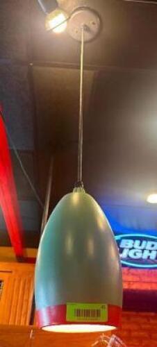 (6) 12" CERAMIC PENDANT LIGHTS.