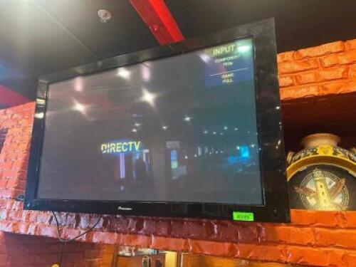 PIONEER 50" FLAT SCREEN TV W/ WALL MOUNT
