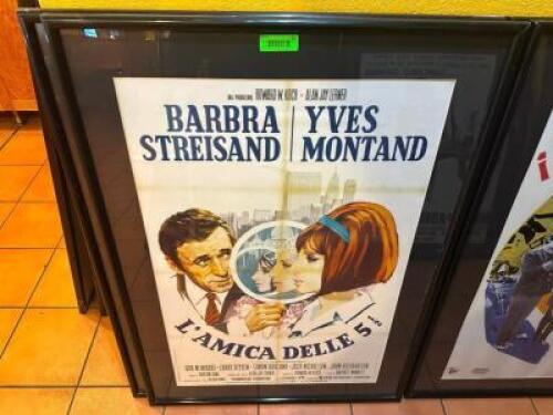(2) 32" X 45" FRAMED MOVIE POSTERS.